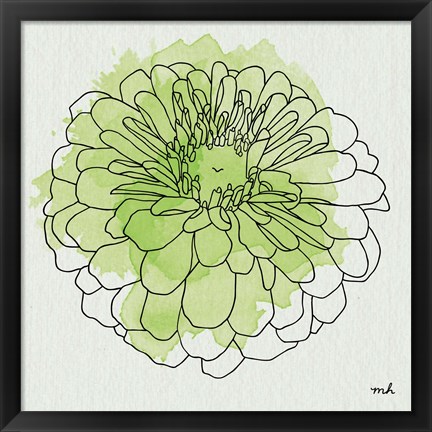 Framed Watercolor Floral I Print