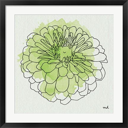 Framed Watercolor Floral I Print