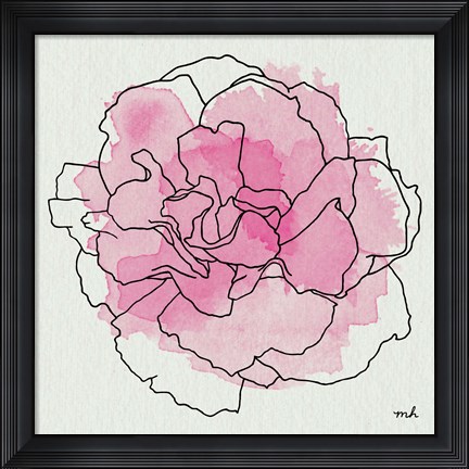 Framed Watercolor Floral III Print