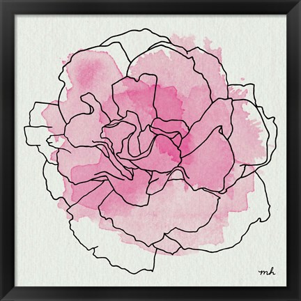 Framed Watercolor Floral III Print