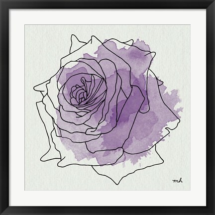 Framed Watercolor Floral IV Print