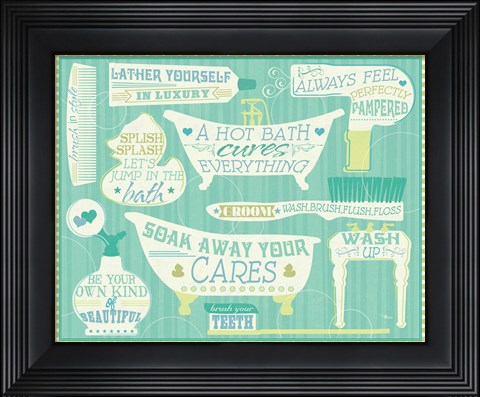Framed Wash Up VIII Print
