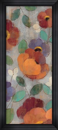 Framed Urban Floral Panel I Print