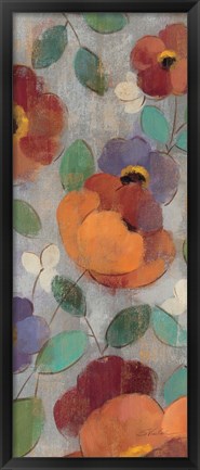 Framed Urban Floral Panel I Print