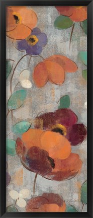 Framed Urban Floral Panel II Print