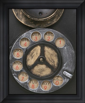 Framed Old Vintage Pay Phone II Print
