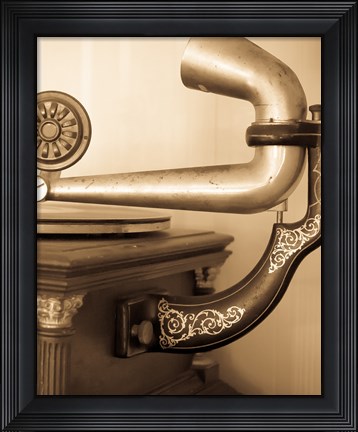 Framed Vintage Phonograph Print