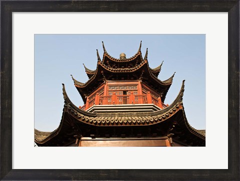 Framed China, Suzhou. Pagoda along Shan Tang Street. Print