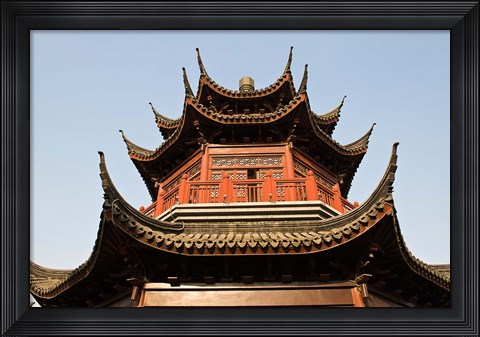 Framed China, Suzhou. Pagoda along Shan Tang Street. Print