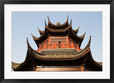 Framed China, Suzhou. Pagoda along Shan Tang Street. Print