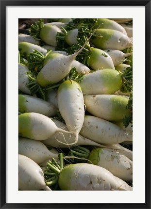 Framed Xizhou town market, Yunnan Province, China Print