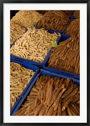 Framed Kunming Traditional Medicine Market, Yunnan Province, China Print