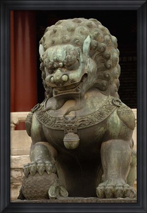 Framed Mythical Animal, Forbidden City, National Palace Museum, Beijing, China Print