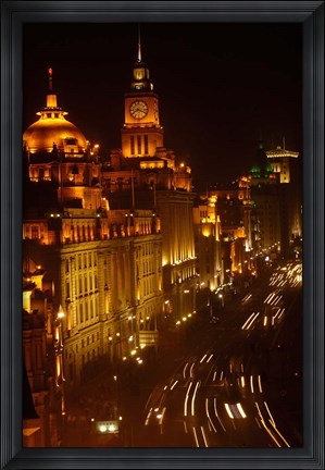 Framed Bund, Shanghai, China Print