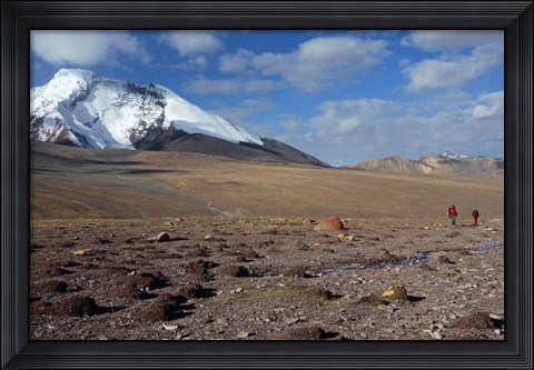 Framed Towards The Summit Of Kongmaru La, Markha Valley, Ladakh, India Print