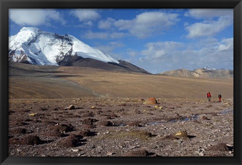 Framed Towards The Summit Of Kongmaru La, Markha Valley, Ladakh, India Print