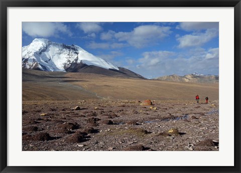 Framed Towards The Summit Of Kongmaru La, Markha Valley, Ladakh, India Print