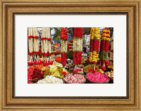 Framed Flower Shop, Southern India Print