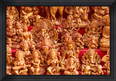 Framed Souvenir Sculptures, India Print