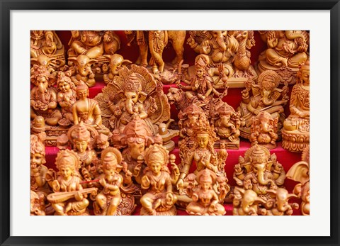 Framed Souvenir Sculptures, India Print