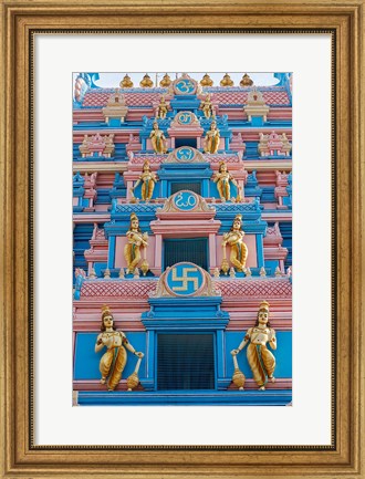 Framed Temple at Sai Baba Ashram, India Print