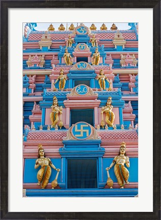 Framed Temple at Sai Baba Ashram, India Print