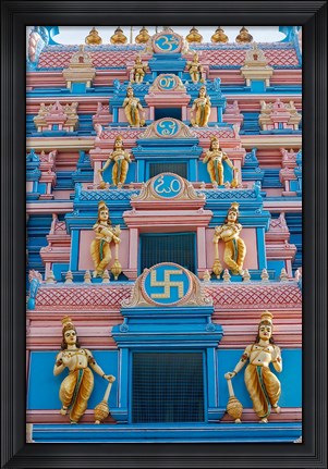 Framed Temple at Sai Baba Ashram, India Print