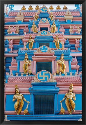 Framed Temple at Sai Baba Ashram, India Print