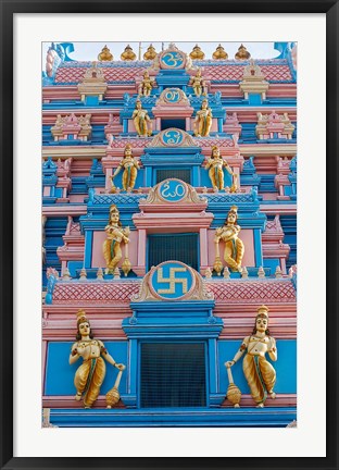 Framed Temple at Sai Baba Ashram, India Print