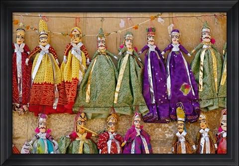 Framed Crafts for sale, Jaisalmer Fort, Jaisalmer, India Print