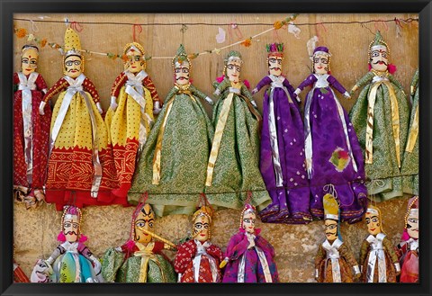 Framed Crafts for sale, Jaisalmer Fort, Jaisalmer, India Print