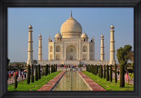 Framed Taj Mahal, Agra, India Print