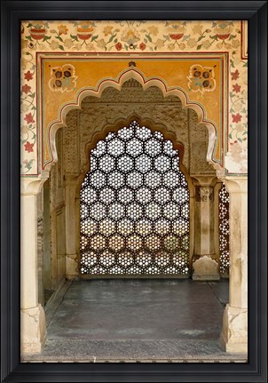 Framed Archway, Amber Fort, Jaipur, India Print