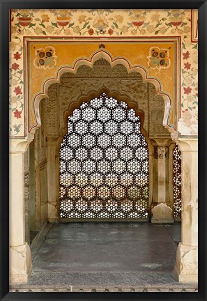 Framed Archway, Amber Fort, Jaipur, India Print