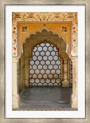 Framed Archway, Amber Fort, Jaipur, India Print