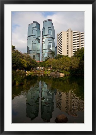 Framed Lippo Office Towers, Hong Kong, China Print