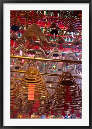 Framed Man Mo Buddhist Temple, Hong Kong, China Print