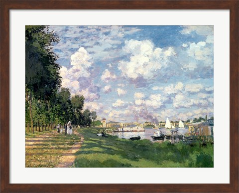 Framed Marina at Argenteuil, 1872 Print