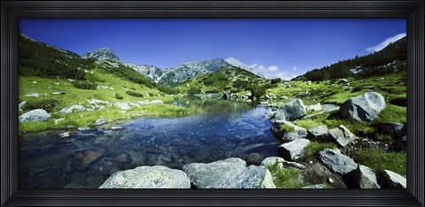 Framed Ribno Banderishko River in Pirin National Park, Bulgaria Print