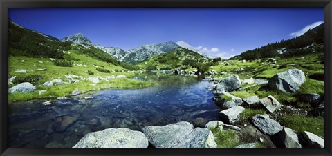 Framed Ribno Banderishko River in Pirin National Park, Bulgaria Print