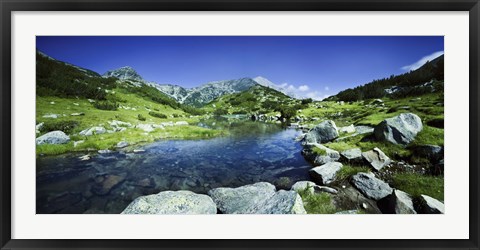 Framed Ribno Banderishko River in Pirin National Park, Bulgaria Print