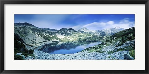 Framed View of Ribno Banderishko Lake in Pirin National Park, Bulgaria Print