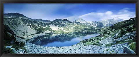 Framed View of Ribno Banderishko Lake in Pirin National Park, Bulgaria Print