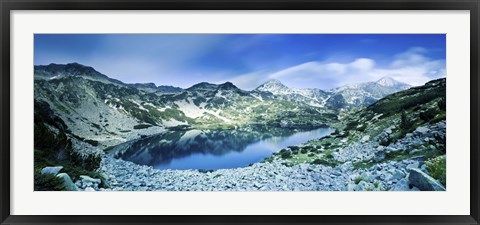 Framed View of Ribno Banderishko Lake in Pirin National Park, Bulgaria Print