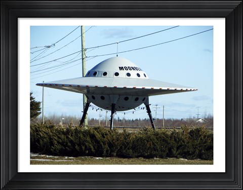 Framed Moonbeam UFO Print