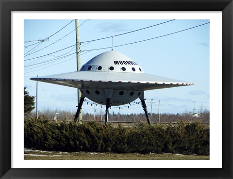Framed Moonbeam UFO Print