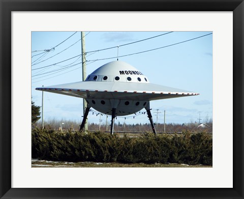 Framed Moonbeam UFO Print