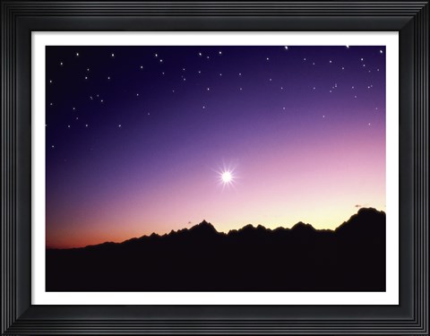Framed Night Horizon Print