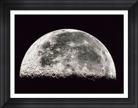 Framed Close-up of a Half Moon Print