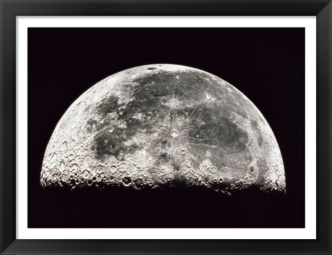 Framed Close-up of a Half Moon Print